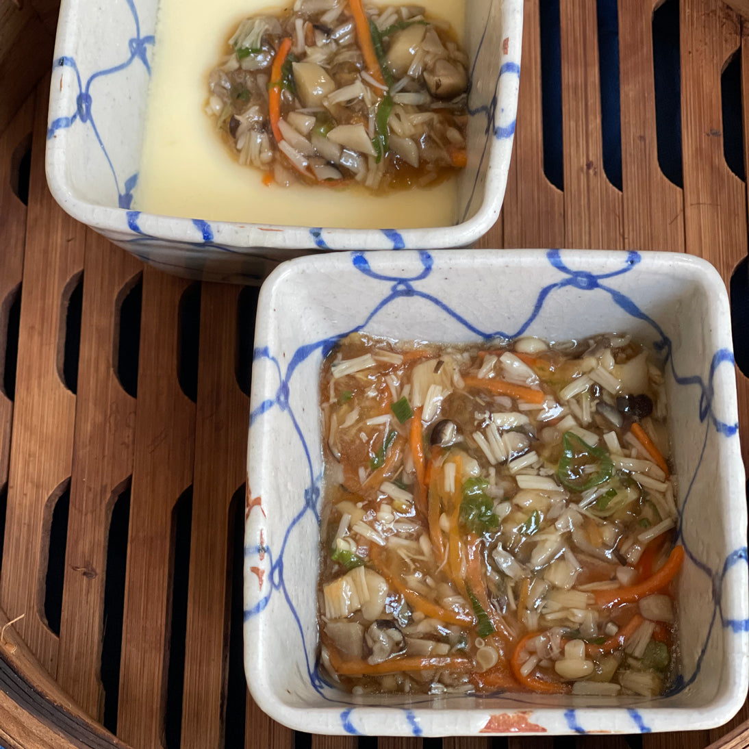 きのこあんかけ茶碗蒸し