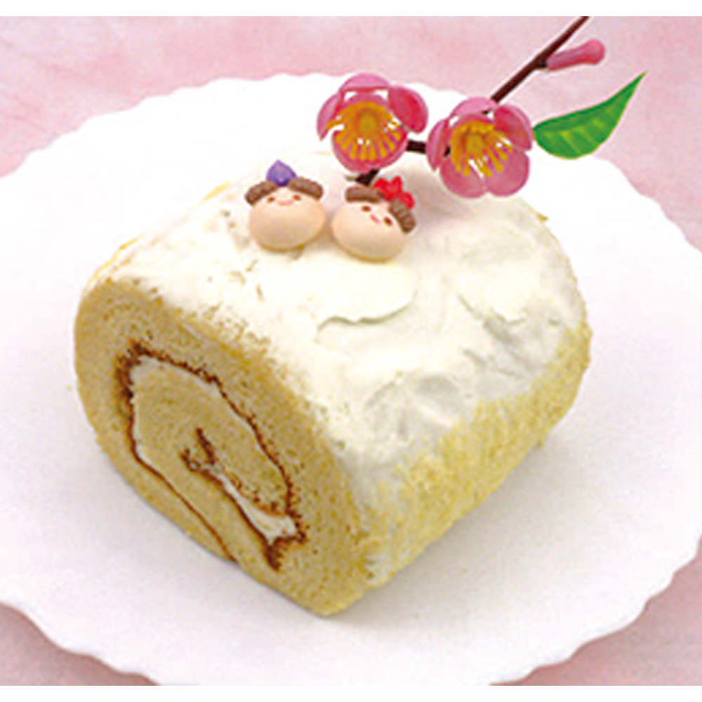 おひなさまロールケーキ