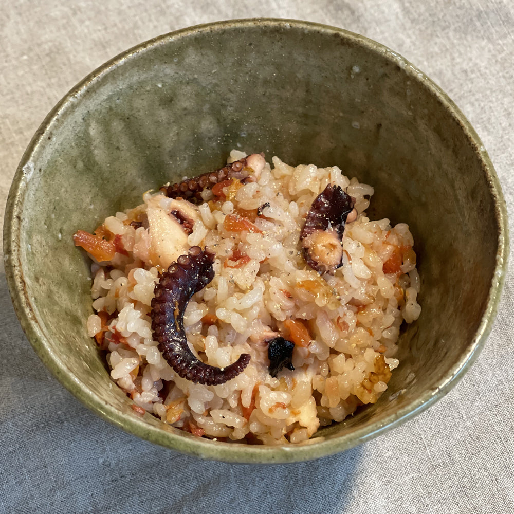 たこトマト炊き込みご飯