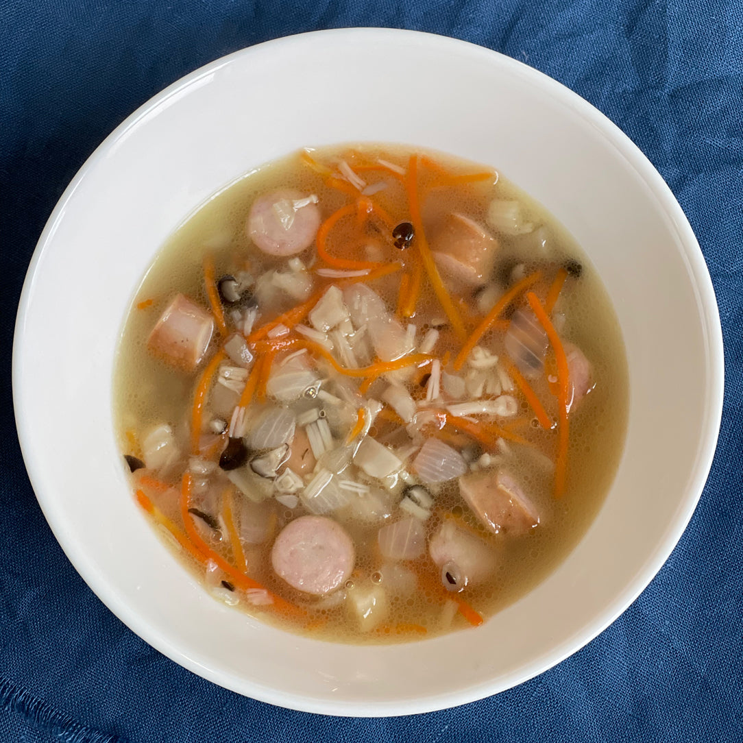 オーガニック冷凍野菜で作るきのこスープ