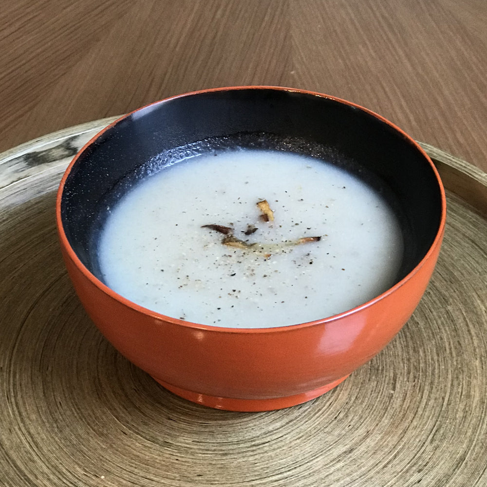冷凍菊芋ポタージュ(牛乳で伸ばし済み)